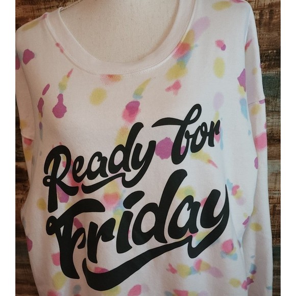 🌟 3 for $15 Deal! 🌟Wound Up sweatshirt white XXL 19 Ready for Friday - Picture 2 of 6